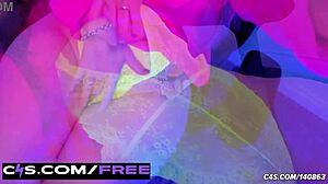 Jesse, the brunette milf, gives jerkoff encouragement while teasing with toys and her big ass.