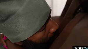 Horny Black Milf Gets Fucked Hard and Covered in Cum by a Huge Bbc