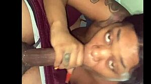 Old time favorite sloppy blowjob video with big black cock and doggystyle action