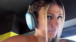 i trained at the gym on halloween night in a gta costume, my cleavage caught the guys' attention, blonde cute with perfect body and young girl