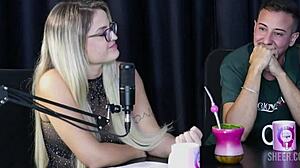 COMPILADOS DA LEXI MALLET NO BORA CAST COM BRUNA CARLOS WATCH ON SHEER RED