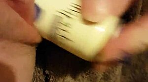 Fucking My Young 18+ Slutty Pussy with a Deodorant Can for Intense Stretching