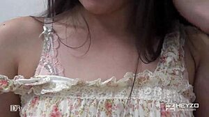 In the bustling city, Futaba Ai faces her baptism with a deep creampie in part one.