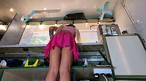 this bitch is so sexy that i had to mount hidden camera at work