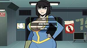 Relaxing game session with big tits