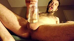 i fill the clear fleshlight with deep cum shots up close