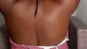 big ass ebony wife reads bible outdoors and gets super horny