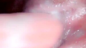 Slut's Creamy Wet Ass and Pussy Drip with Cum