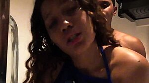 little stepsis gets facefucked hard in kitchen now!