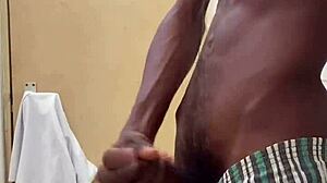 Busting Huge Nut On BBC In Public Toilet!