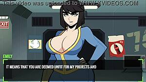 Relaxing game session with big tits