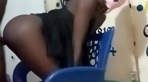 Skinny african teen slut loves rough hard fuck