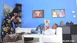 hijab slut begs for hard cock pounding!!