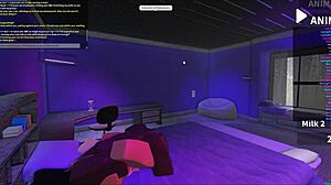 Suggestive Fucking Of Blonde Bimbo In Roblox Studio