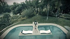 Jillian Jansen says, Taking a break from sunbathing to cool off in the pool with Seth's cock in my pussy.