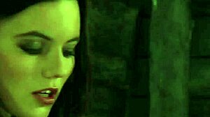 Lesbian slaves pleasuring each other while madame masturbates