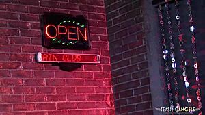 two gorgeous chicks get banged hard together in group action.