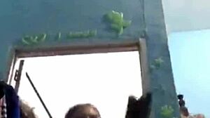 I watch an Indonesian teen girl bathing on webcam, feeling relaxed.