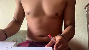 Masturbating alone with the house empty, whispers the amateur.