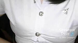 Thai college girl begs for creampie in Bangkok