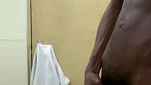 Busting Huge Nut On BBC In Public Toilet!