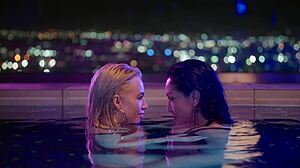 Beautiful blonde charlotte stokley blindfolds and dominates stunning submissive valentina nappi