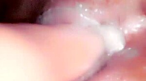 Slut's Creamy Wet Ass and Pussy Drip with Cum