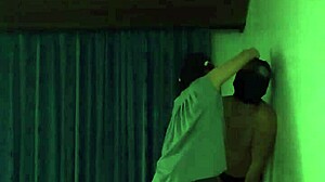 ballbusting session with kicking action