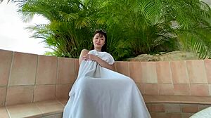 isn't this japanese teacher's pussy squirting before my creampie? 