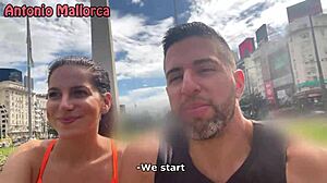 argentinian fitness babe gets picked up by michelle