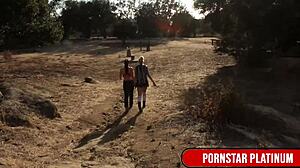 what if sexy milf mindi mink devoured samantha rone's dripping wet cunt deep in the wilderness