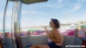 Thick Oily Maria Rides Stranger's Big White Cock