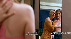 Dee Williams and Melody Marks Fuck Lick and Scissor as Lesbian Step Mom and Soul Mate