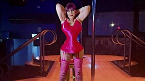 Granny Peggy Sue Pegging, Sucking, and Fucking to Orgasms