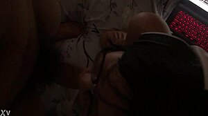 Blowjob scene with my girlfriend's aunt in detail