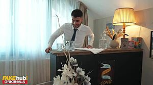 fakehub - posh english blonde milf gets her mature pussy fucked in first class airport lounge