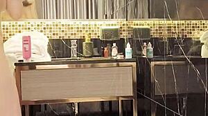 Dry Hair After Bathing Of Japanese Slender