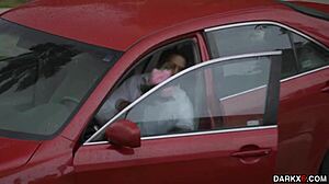 Black monster cock rails a white anal from behind. So intense!