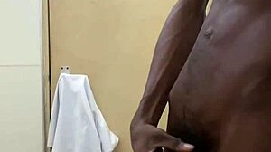 Busting Huge Nut On BBC In Public Toilet!