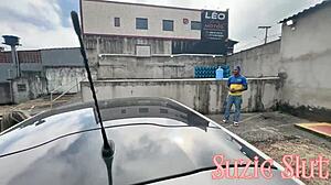 Suzie Slut Gives Ass to Attendant After Buying Gas