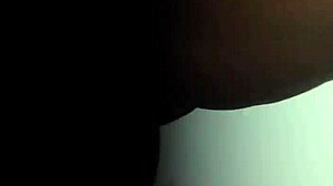 Having sex against the wall with her wet pussy