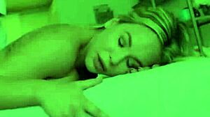 Creepy Hot Masseuse Seduces Dumb Blonde Babe in Lesbian Fucking