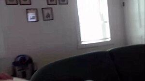 A shemale babe dominates another with powerful thrusts in a homemade webcam scene.