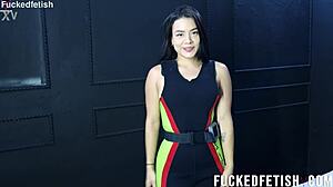 Moonblack Spandex Neoprene Vintage Release Week 39 Showcases Curvy Brunette in Retro Attire