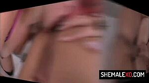 hot latina tranny milf barbara perez rips her girlfriend's pussy open