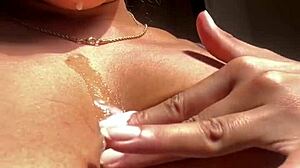 big booty brunette meets stepbrother for amateur fun