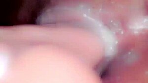 Slut's Creamy Wet Ass and Pussy Drip with Cum