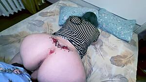 homemade anal sex with a mature milf with a big ass and tits and a blowjob