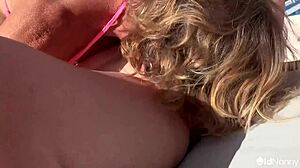 Busty lesbians indulge in a poolside foursome, revealing their shaved pussies - oldnanny