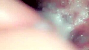 Slut's Creamy Wet Ass and Pussy Drip with Cum